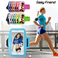 Sportowe etui z opaską na ramię telefon komórkowy mody uchwyt na dla kobiet na rękę smartfon torebki sling do biegania siłownia Arm Band Fitness 1